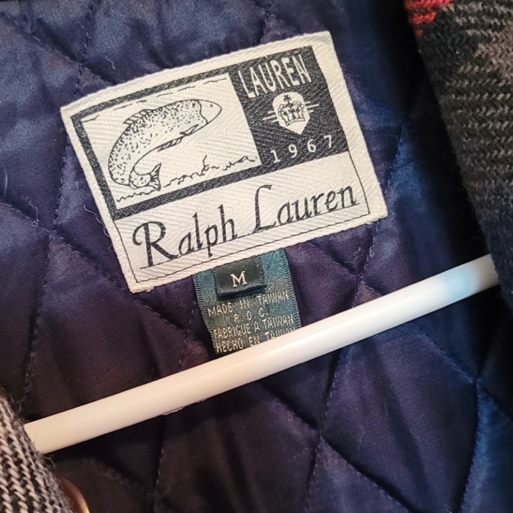 ralph lauren plaid wool medium retro - Picture 6 of 7